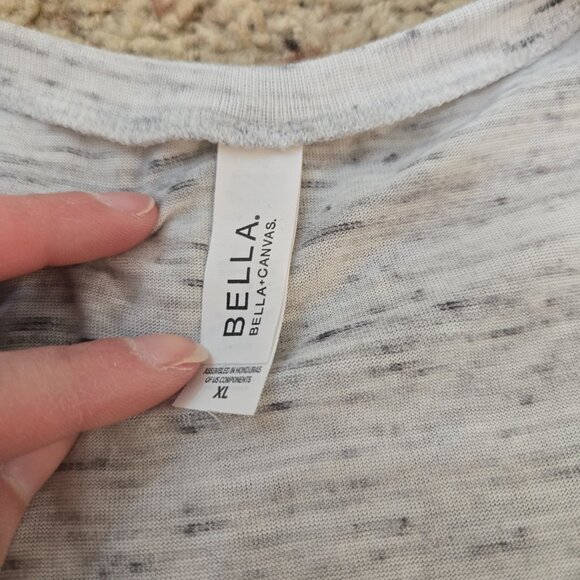 Good Moms Say Bad Words XL Gray Womens Bella Canvas Scoop Muscle Tank - Picture 4 of 5